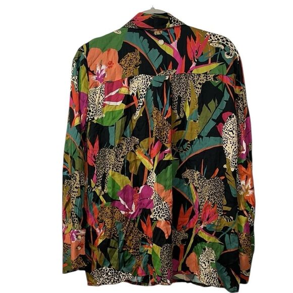 DX Collection Floral Print Button Down Shirt(Size Small) - Picture 2 of 8